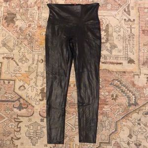SPANX Faux Leather Leggings size XL